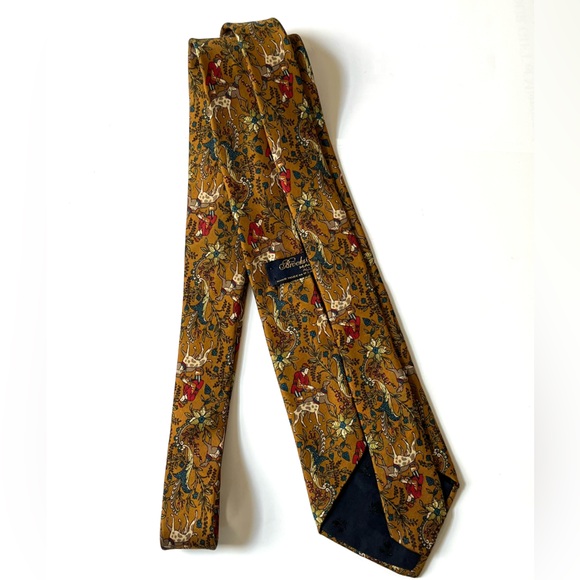 Brooks Brothers makers print Silk Necktie USA imported fabric multicolor - Picture 3 of 6